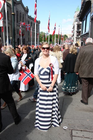 Meg i min fine 17.mai kjole!